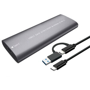 M.2 SSD�O�t���P�[�X NVMe NGFF SATA M-Key B-Key B&M-Key SSD�P�[�X �H��s�v USB3.2 Gen2 �ő�10Gbps 4TB�Ή� Type-C �n�[�h�P�[�X �����]�� 2230 2242 2260 2280 USB-A/USB-C UASP TRIM �A���~���� ���M�� �y�� �ϋv�� �f�[�^