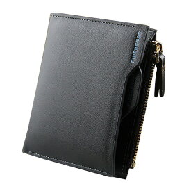 【クーポンあり】MY BAG 二つ折り財布 高級レザー メンズ 小銭入れあり ウォレット ラウンドファスナー カード入れ 札/スマホ収納可 大容量qb1203s ブラック 新生活 父の日 誕生日 クリスマス 実用的 ギフト プレゼント