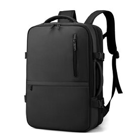 【会員日限定20％OFFクーポン】MY BAG リュックサック メンズ ビジネスバッグ パソコンバッグ USB充電ポート付き 拡張可 防水ナイロン アウトドア クッション付き 15PC収納可 通学通勤 出張 旅行鞄 自転車かばん おしゃれ 新生活 父の日 誕生日 クリスマス 実用的 ギフト