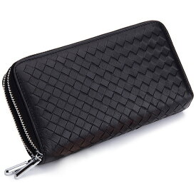 【クーポンあり】MY BAG 財布 上質羊革 本革 メンズ レディース 編み込み 網 長財布 小銭入れ ロングウォレット カード入れ 機能性 大容量 3色選 ko015 新生活 父の日 誕生日 クリスマス 実用的 ギフト プレゼント