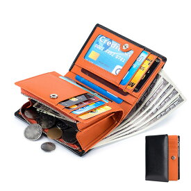 【週末限定20%OFFクーポン】MY BAG 財布 上質牛革本革 小銭入れ ウォレット カード入れ メンズ レディース 短財布 機能性 男性 女性 大容量 4色選 ko014 新生活 父の日 誕生日 クリスマス 実用的 ギフト プレゼント