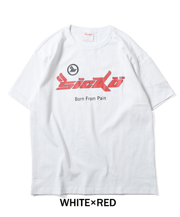 楽天市場】SICKO - Born From Pain シッコ 半袖Tシャツ カレッジロゴ 