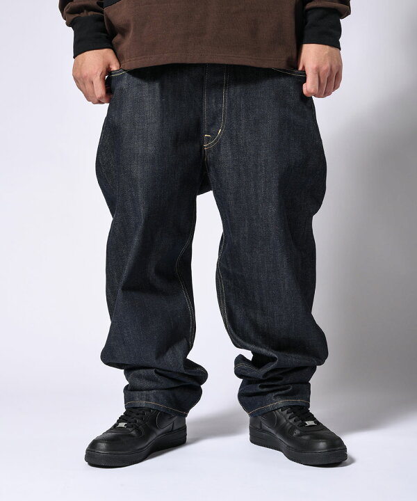 楽天市場】LFYT ラファイエット デニムパンツ バギーフィット ロゴ 革 