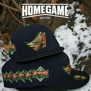 NEW ERA �j���[�G�� �L���b�v �X�g���[�g �X�P�[�^�[ Anaheim Angels CO 59FIFTY All Star Game 1989 Navy