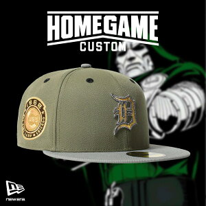 NEW ERA �j���[�G�� �L���b�v �X�g���[�g �X�P�[�^�[ DETROIT TIGERS CO CUBS 1962 ASG 59FIFTY GREEN BARK/MISTY M 71024206