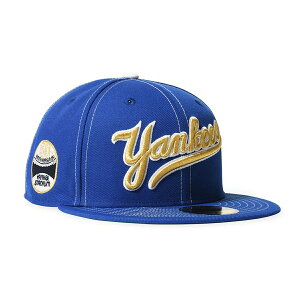NEW ERA �j���[�G�� �L���b�v �X�g���[�g �����Y �t�@�b�V���� NEW YORK YANKEES CO 50TH ANNIV WORLD LOGO 59FIFTY MJBLUE 71037333