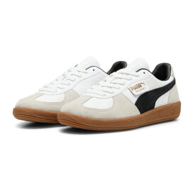 PUMA プーマ スニーカー ストリート スケーター PALERMO LTH PUMA WHITE-VAPOR GRAY-GUM 396464-01