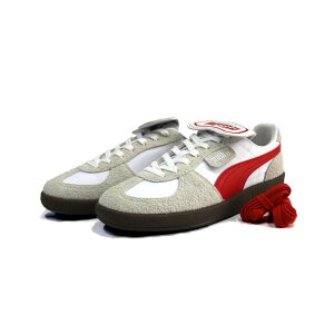 PUMA × DR.SWAG v[} × hN^[XbO Xj[J[ Xg[g _T[ X|?c uh PALERMO PREMIUM DR.SWAG 01PUMA PUMA White-For All Time Red-PUMA Silver 403442-01
