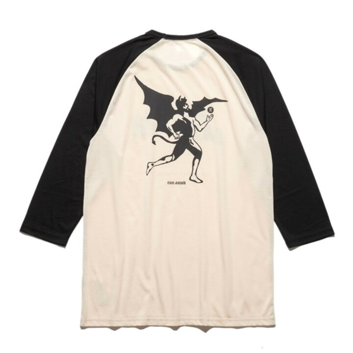 楽天市場】RUN AMOK ランアモック ラグランTシャツ ロックバンド 
