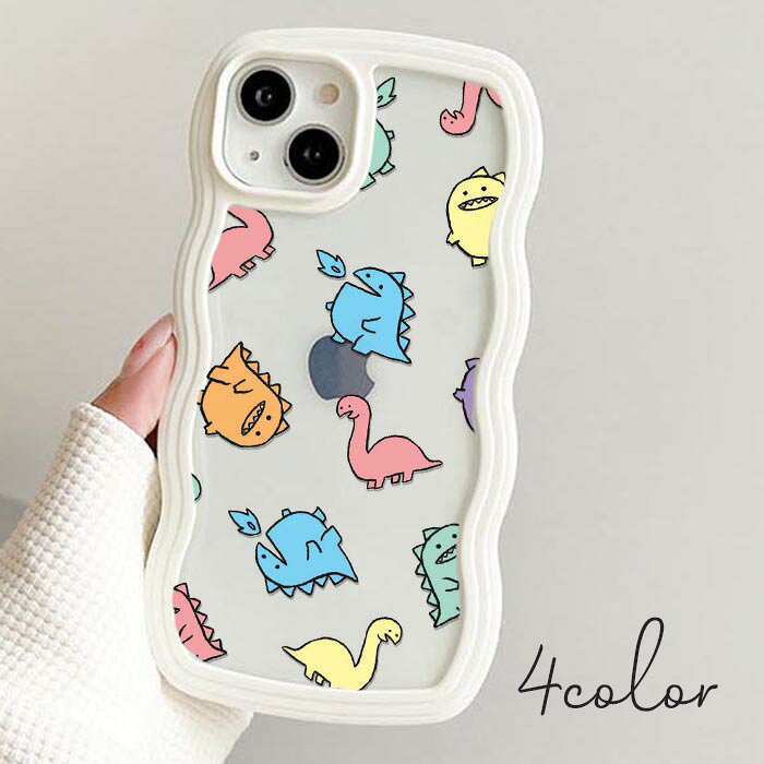 うねうね クリアiphoneケース スマホケース うねうねケース なみなみ  