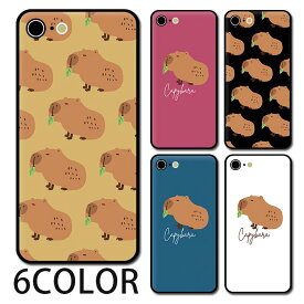 スマホケース ラウンド ガラス カピバラ 動物 げっ歯類 大人かわいい iphone17 iphone16 iphone15 pro iphone14 iphone13 iphone8 iPhoneケース TPU ガラスケース オシャレ かわいい 可愛い 背面ガラス 強化ガラス TPU ハードケース