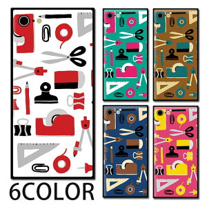 スマホケース スクエア ガラス 文房具 文具 筆記用具 ハサミ コンパス 大人かわいい iphone15 pro MAX iphone14 pro MAX iphone13 pro iphone8 iphone8plus iPhoneケース 四角 TPU ガラスケース オシャレ かわいい 可