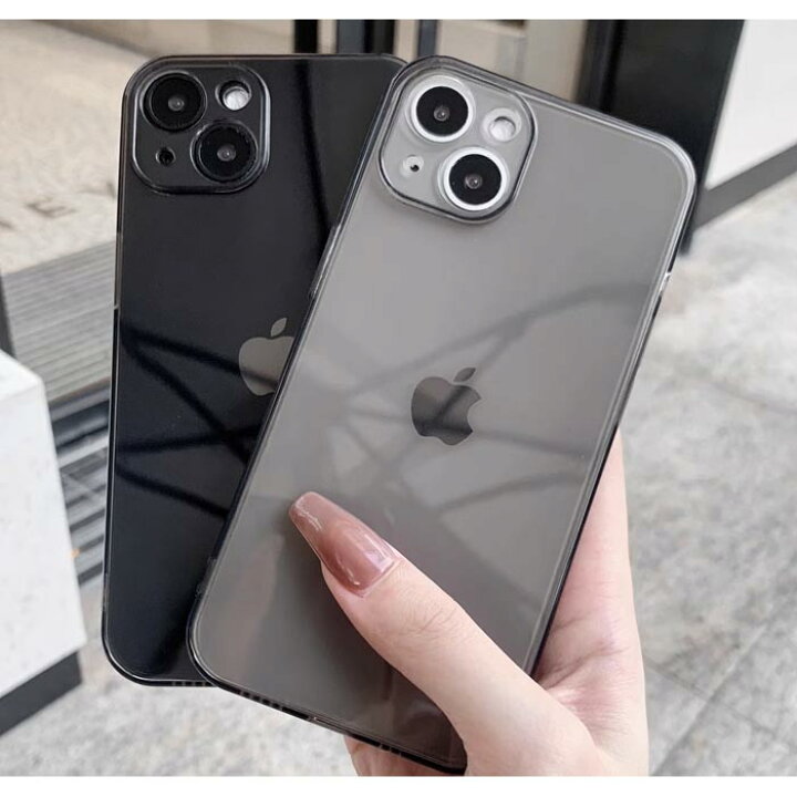 楽天市場】スマホケース 半透明 シースルー 黒 グレー ブラック クリア 