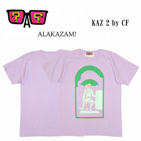 【半額セール】【当日発送】【ALAKAZAM! 正規店】ALAKAZAM アラカザム　Tシャツ　半袖　グラフィックKAZ 2 by CF/LILAC　再入荷