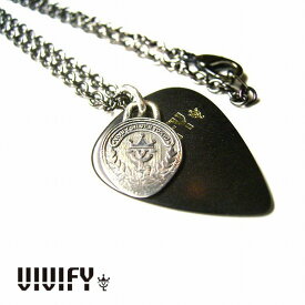 【送料無料】【VIVIFY 正規店】VIVIFY ビビファイ ピック ネックレス コインVIVIFY Pick Necklace BLK 受注生産