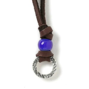 �yVIVIFY ���K�X�zVIVIFY �r�r�t�@�C �l�b�N���X �V���o�[ Flow Texture Circular Parts Leather Necklace