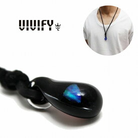 【VIVIFY 正規店】VIVIFY×Topnoch　ネックレス オパールグラス 黒Flat Back Opal Necklace/ブラック 受注生産