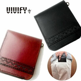 【VIVIFY 正規店】VIVIFY ビビファイ 財布 2つ折り 革Pressed pattern Double fold wallet 受注生産