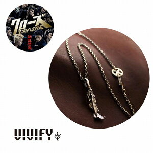 �yVIVIFY ���K�X�z�N���[�Y VIVIFY �r�r�t�@�C ������ɕ� �l�b�N���XBroken Crow Feather Necklace/Kagami �󒍐��Y