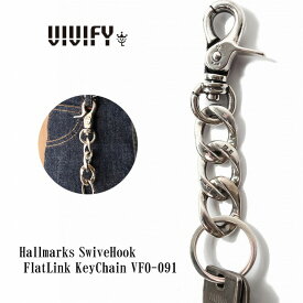 【VIVIFY 正規店】VIVIFY ビビファイ キーチェーン シルバー 刻印Hallmarks SwivelHook FlatLink KeyChain 受注生産