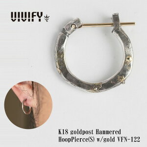 yzyVIVIFY KXzVIVIFY rrt@C t[vsAX 18KS[h VvK18goldpost Hammered Hoop Pierce(S) w/gold 󒍐Y