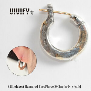yzyVIVIFY KXzVIVIFY rrt@C sAX t[vsAX Vo[k18goldpost Hammered HoopPierce(S)/3mm body w/gold 󒍐Y