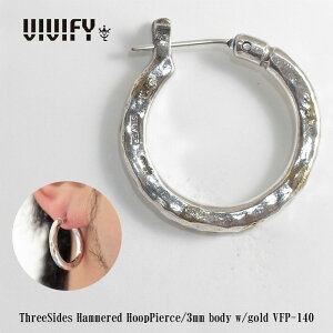 yzyVIVIFY KXzVIVIFY rrt@C sAX t[vsAX Vo[ThreeSides Hammered Hoop Pierce/3mm body w/gold 󒍐Y
