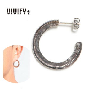 �yVIVIFY ���K�X�zVIVIFY �r�r�t�@�C �V���o�[ �s�A�X �t�[�v 50 Sen Coin Giza Edge Line Pierce(L)