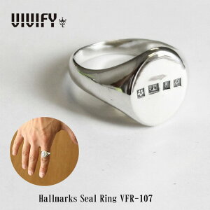 �y���������z�yVIVIFY ���K�X�zVIVIFY �r�r�t�@�C �����O �w�� �V���o�[Hallmarks Seal Ring�@�󒍐��Y
