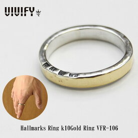 【VIVIFY 正規店】VIVIFY ビビファイ リング シルバー K10ゴールド Hallmarks k10Gold Ring 受注生産