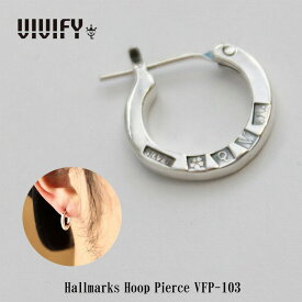【送料無料/あす楽対応】【VIVIFY 正規店】VIVIFY ビビファイ ピアス フープ シルバーHallmarks Hoop Pierce VFP-103 右耳用受注生産