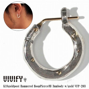 yzyVIVIFY KXzVIVIFY rrt@C t[v sAX Vo[18goldpost Hammered Hoop PierceiMj3mm body w/gold