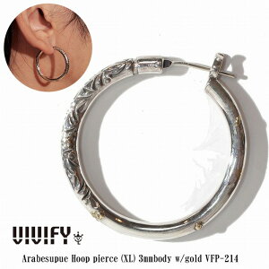 yzyVIVIFY KXzVIVIFY rrt@C t[v sAX Vo[Arabesupue Hoop PierceiXLj 3mm body w/gold