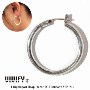 yVIVIFY KXzVIVIFY rrt@C t[v sAX Vo[K18goldpost Hoop PierceiXLj3mm body
