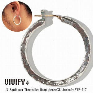 yVIVIFY KXzVIVIFY rrt@C t[v sAX Vo[K18goldpost ThreeSides Hoop PierceiXLj3mm body