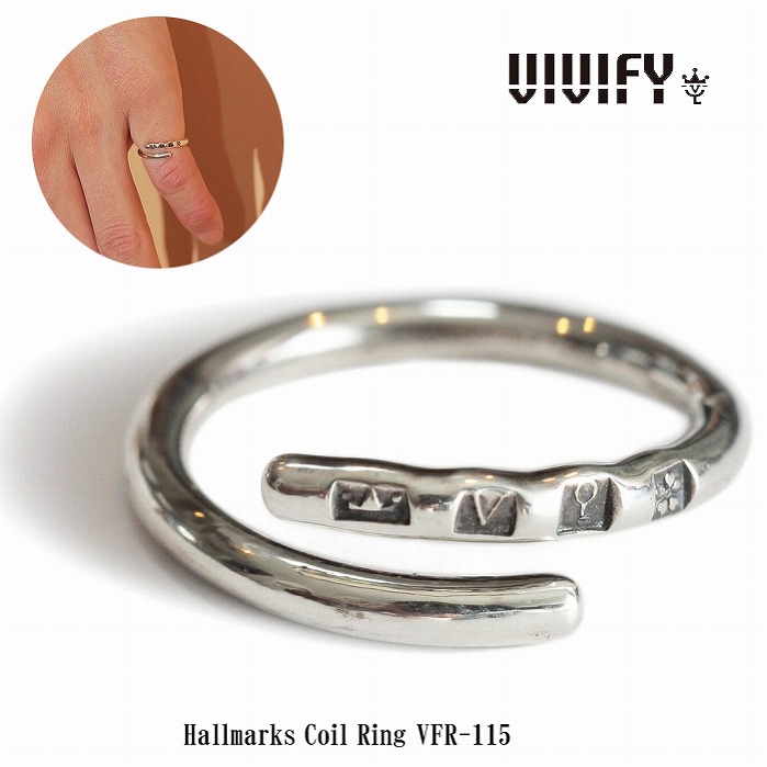 【送料無料】【VIVIFY 正規店】VIVIFY ビビファイ リング 指輪 シルバーHallmarks Coil Ring