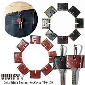 【VIVIFY 正規店】VIVIFY ビビファイ キーカバー レザー 革 ColorStitch Leather KeyCover