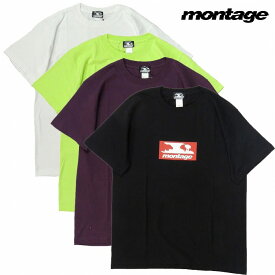 【送料無料/あす楽対応】【montage 正規店】montage モンタージュ Tシャツ 半袖 グラフィックBOX LOGO TEE