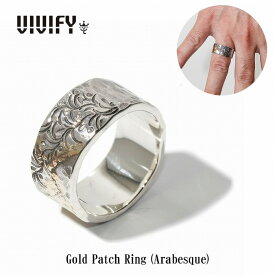 【VIVIFY 正規店】VIVIFY ビビファイ リング シルバー Gold Patch Ring（Arabesque）