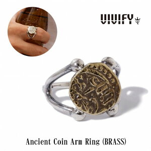 【送料無料】【VIVIFY 正規店】VIVIFY ビビファイ ピアス シルバー 指輪 Ancient Coin Arm Ring(Brass)