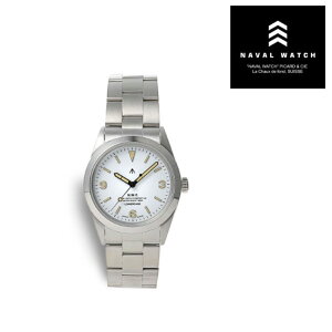 �yNAVAL WATCH ���K�X�zNAVAL WATCH Produced By LOWERCASE �i�o���E�H�b�` �r���v �~���^���[ FRXF003 Sweep Second Sec.hands Boys Oyster S/S 3 links Metal band