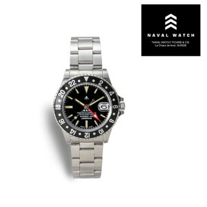�yNAVAL WATCH ���K�X�zNAVAL WATCH Produced By LOWERCASE �i�o���E�H�b�` �r���v �~���^���[ FRXD001 GMT Mechanical S/S 3 links Metal band
