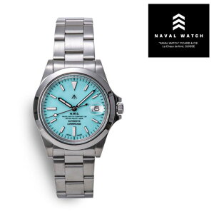 yNAVAL WATCH KXzNAVAL WATCH Produced By LOWERCASE ioEHb` rv ~^[ FRXA010 Turquoise Mechanical S/S 3 links Metal band