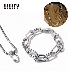 【VIVIFY 正規店】VIVIFY ビビファイ ブレスレット シルバー チェーンブレス Some ways Heavy Chain Blacelet