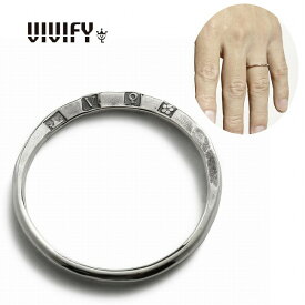 【送料無料】【VIVIFY 正規店】VIVIFY ビビファイ リング 指輪 シルバー Half Hammered Hallmarks Ring