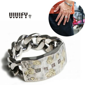 �yVIVIFY ���K�X�zVIVIFY �r�r�t�@�C �����O �w�� �V���o�[ Hallmarks ID Ring/ Hammered Finish w/ gold
