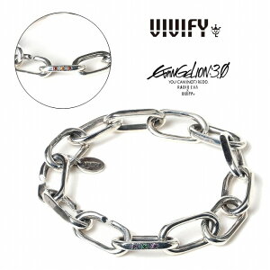 �yVIVIFY ���K�X�zVIVIFY �r�r�t�@�C RADIO EVA �G���@���Q���I�� �u���X���b�g �L�w�C�`�F�[�� �V���o�[ EVANGELION Some ways Heavy Chain Bracelet (EVA-01) (EVA-02)