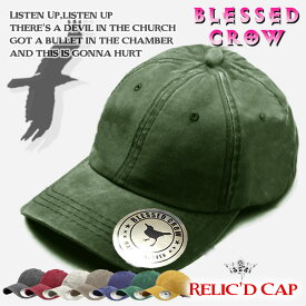 BlessedCrow Relic'd Cap 帽子 ブランド メンズ レディース ローキャップ ロゴ タグ キャップ 浅い 浅め 春夏 無地 吉祥寺 帽子屋