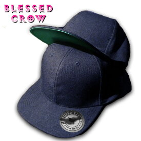 BlessedCrow BaseballCap メンズ レディース キャップ ブランド 帽子 紺色 深い帽子 紫外線 UV 対策 ストレートバイザー 無地 シンプル ベーシック