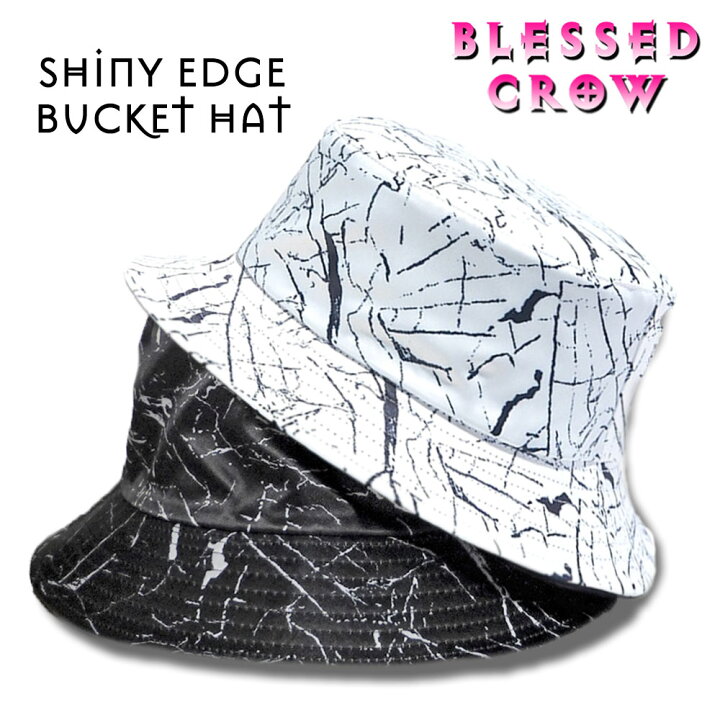 楽天市場 Gw中も毎日出荷 Shinyedge バケットハット メンズ レディース ハット 帽子 バケハ 春夏 着回しベーシック モノトーン 柄 総柄 黒 白 無地 リバーシブル オールシーズン カジュアル ロック モード 日よけ 紫外線対策 Uv 帽子屋 Blessed Crow